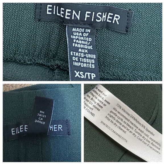 Eileen fisher washable stretch crepe pants - Picture 3 of 14